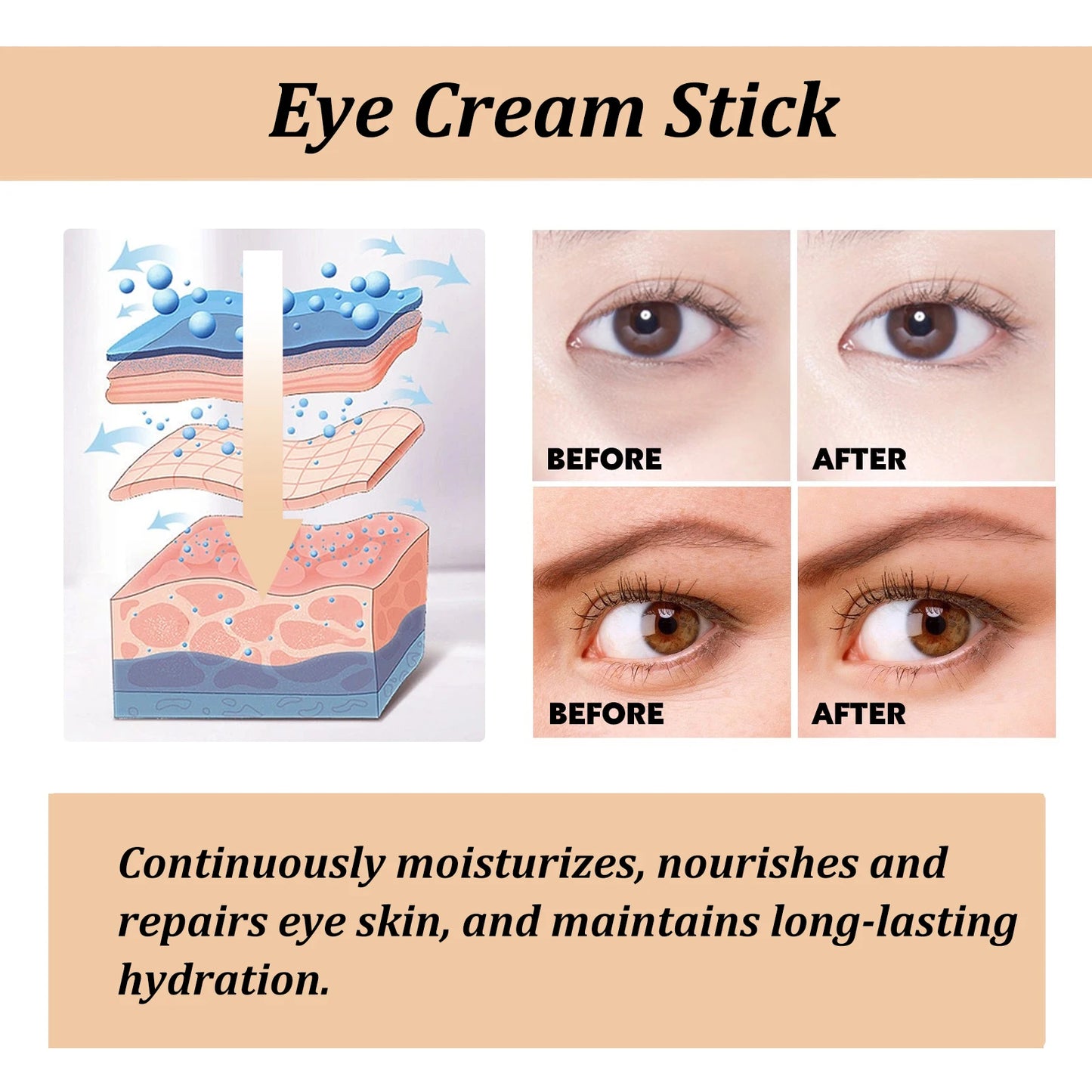 Snail Eye Cream Stick for Dark Circles & Fine Lines