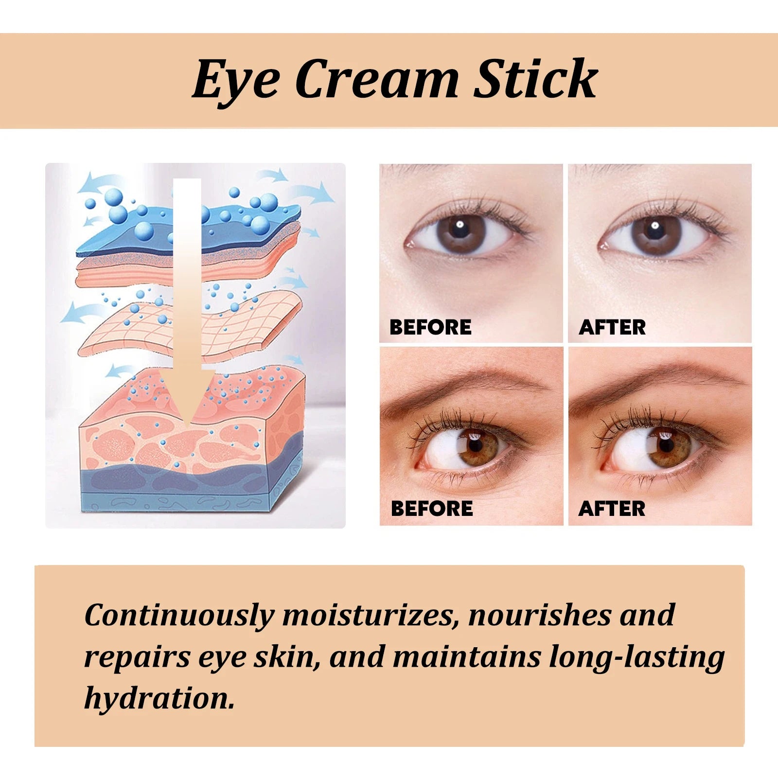 Snail Eye Cream Stick for Dark Circles & Fine Lines